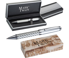 Mark Twain ball pen in carbon design