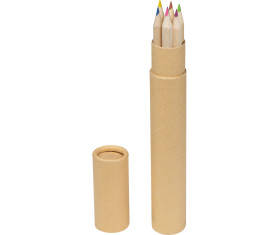 Paperboard quiver with 7 pencils