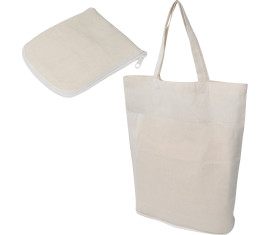 Foldable shopping bag in cotton