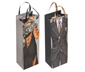 Gift bag man/woman - size for a wine bottle