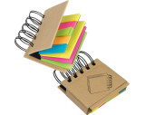 Small ring-binder with sticky notes