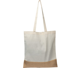 Sac à provisions avec fond en jute et cotton Oeko-Tex STANDARD 100