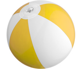 Pelota de playa bicolor mini con segmentos de 21.5 cm